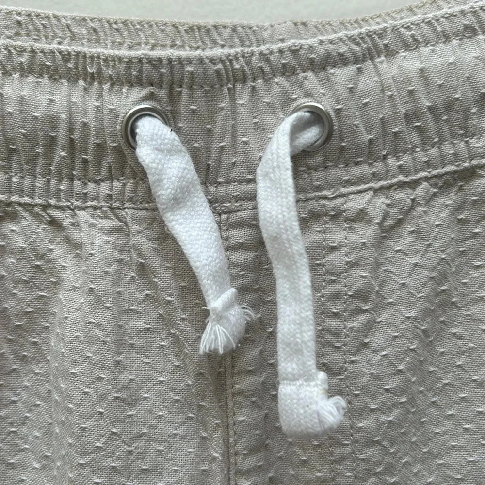 Tenth + Ocean - Men’s Linen Blend Shorts - Beige Khaki - Size: Medium - Picture 2 of 7